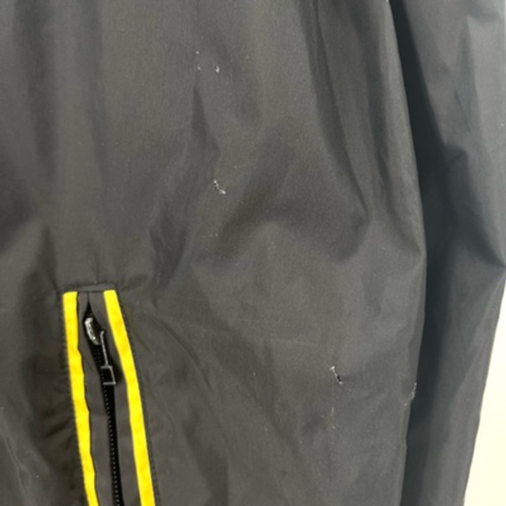 Nike Men's Windbreaker XL X Large‎ Jacket Full Zip Black & Yellow Street Y2K - Picture 3 of 7